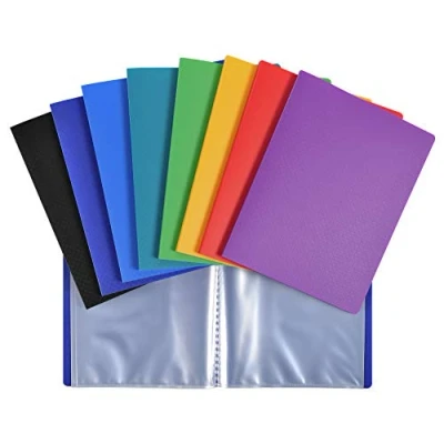Imagen de Exacompta 88210E Carpeta de 20 fundas (40 vistas) OPAK ESCOLAR en polipropileno flexible mate y opaco con bolsillos interiores ligeramente granulado. Formato 17x22cm. Color la cubierta: Aleatorio