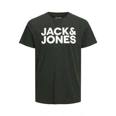 Imagen de Jack &amp; Jones Jjecorp Logo Tee Ss O neck Noos Camiseta Cuello Redondo, Mountain View Fit:slim/Large Print, XXL para Hombre