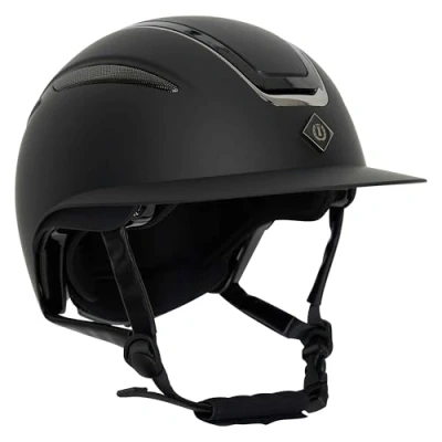 Imagen de Imperial Riding Reithelm Irholania Deluxe Big Visor Casco de equitación, Adultos Unisex, Negro, Small