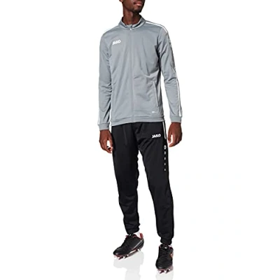 Imagen de JAKO Chándal para hombre de poliéster Striker 2.0, gris piedra y blanco, S, M9119