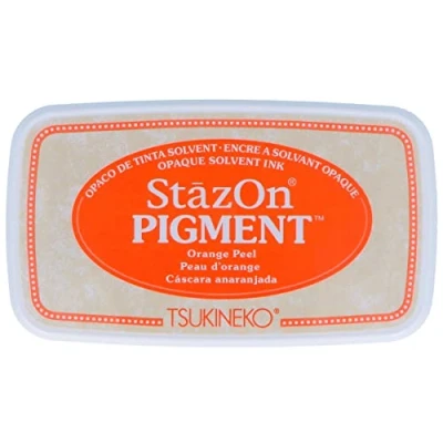 Imagen de Tsukineko Stazon Pigment Pad Orange Peel Almohadilla de Tinta, Multicolor, 6x6cm