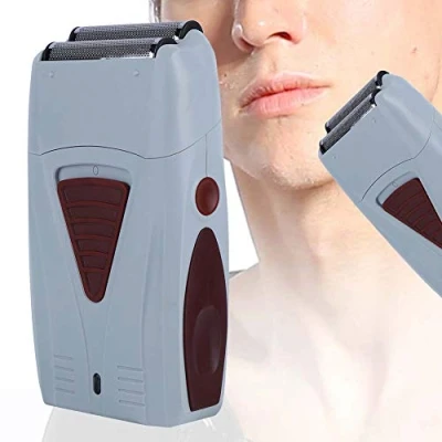 Imagen de Cortadora eléctrica recargable de cabello Trimmer Maquinilla afeitar doble cabeza Afeitadora alternativa viaje para hombres