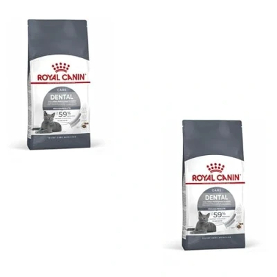 Imagen de ROYAL CANIN Cuidado Dental Paquete Doble 2 x 400g Pienso para Gatos Adultos apoyar la Salud y higiene bucal con un nutriente Activo el Dental.