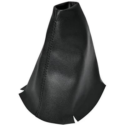 Imagen de AERZETIX C58532 Funda para palanca de cambios compatible con VW Golf 5, 6, Plus 2003 a 2012 color: negro en piel sintética