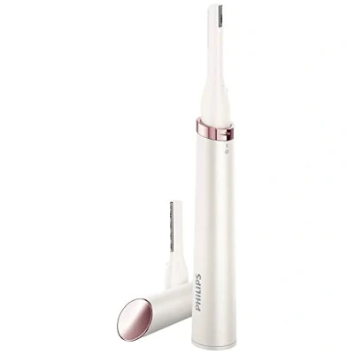 Imagen de Rasuradora Philips HP6393, Lápiz recortador Para cuerpo y cara, retoques instantáneos, Moldeador de cejas, Blanco rosa