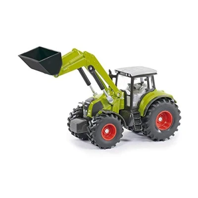 Imagen de siku 1979, Tractor Claas Axion 850 con cargador frontal, 1:50, Metal/Plástico, Verde, Pala móvil, Enganche pare remolque posterior, Combinable remolques de la misma escala