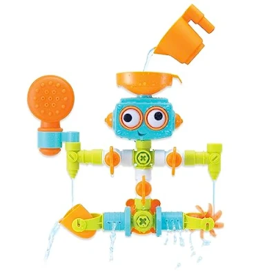 Imagen de INFANTINO 217025 Sensory Plug &amp; Play Plumber Toy Exploration and Learning Cause Effect 16 Piece Bath, Multicolour
