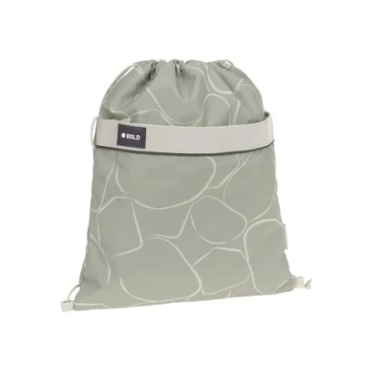 Imagen de Bold LÄSSIG Bolsa de Deporte Infantil con función Mochila/School String Bag Curve Sage