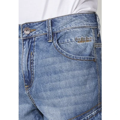 Imagen de Koroshi Bermuda Shorts vaqueros Azul cl light blue, Hombre, Talla: 32, blue