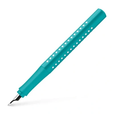 Imagen de FABER CASTELL 140876 Pluma estilográfica Sparkle, ancho de plumín M, Océano, 1 unidad
