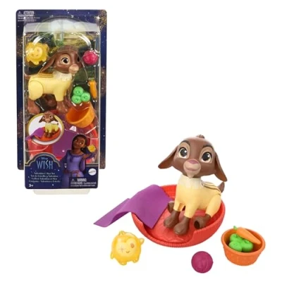 Imagen de Mattel Disney Wish El Poder de los Deseos Valentino y Estrella Pack 2 figuras acción con accesorios, inspirado en la película, juguete +3 años (HRC15)