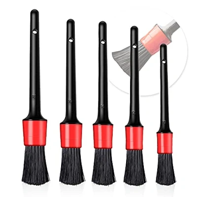 Imagen de O Kinee Juego de Cepillo Limpieza, 5Pcs Auto Detailing Brush Set, Pincel Limpieza Detalles con Tamaños Diferentes parael Interior y Exterior Coche, Motor, Emblemas, Ventilación Aire
