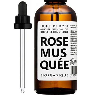 Imagen de Aceite de Rosa Mosqueta Orgánico 100% Puro, Natural, Prensado en frio y 50 ml Cuidado Antienvejecimiento, Piel, Cicatrices Estrías.
