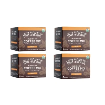 Imagen de Café con hongo melena de león Four Sigma Foods, 10 sobres