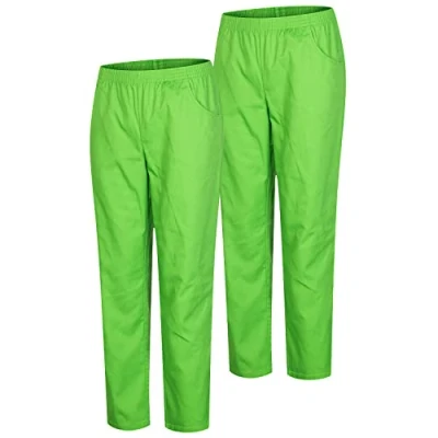 Imagen de MISEMIYA Pack 2 pcs PANTALÓN Sanitario Unisex Uniforme Uniformes MEDICOS DE Trabajo Ref.8312 * S, Verde Manzana 21