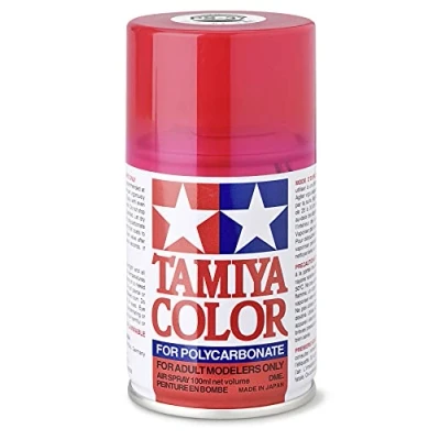 Imagen de TAMIYA 86037 PS 37 Pintura en spray para plástico y RC, 100 ml, color rojo translúcido