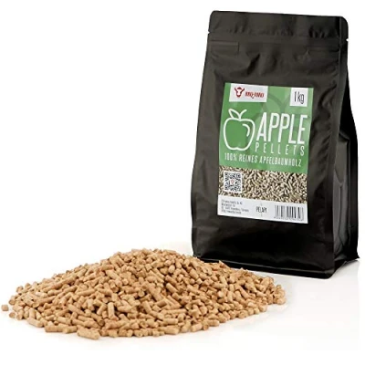 Imagen de BBQ Toro Pellets 100% Madera de Manzano Apple 1 kg Fumador Barbacoa Horno Pizza Sistemas Calefacción
