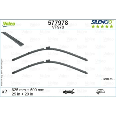 Imagen de Limpiaparabrisas Valeo 577978 delante Escobilla con hoja plana AUDI: A6 C8 Avant, Q7