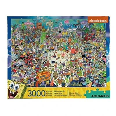 Imagen de Aquarius 68508 Bob Esponja Squarepants Rompecabezas Fundido, Multicolor, Talla única
