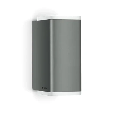Imagen de Steinel L 930 Lámpara LED de pared para exteriores, en color antracita, fabricada aluminio, sin sensor, con consumo 9,3 W y luz blanca cálida ascendente descendente