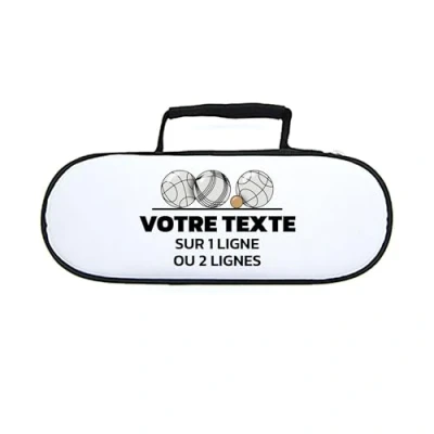 Imagen de Mygoodprice Alforja Funda con diseño de bolas, texto personalizable