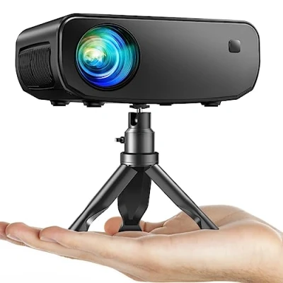 Imagen de Elephas Proyector WiFi Mini Full HD 1080P, 10000 Lux portátil Compatible con iOS/Android/Tablet/PC/TV Stick/USB