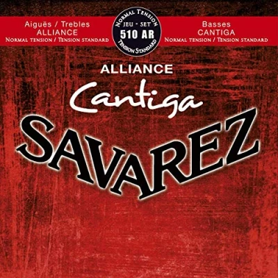 Imagen de Savarez Cuerdas para Guitarra Clásica Alliance Cantiga juego 510AR Tensión normal, rojo