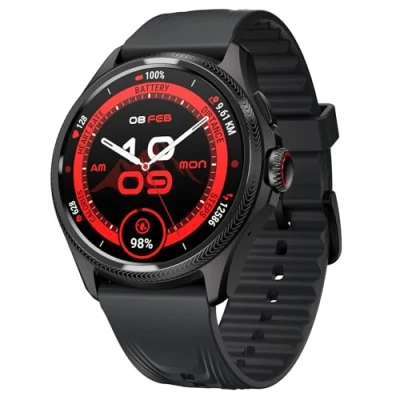Imagen de Ticwatch Pro 5 Enduro Black Smartwatch para Hombres 1.43 &quot;Android Wear OS Reloj Inteligente 90 Horas de batería 110+ Modos Entrenamiento 7/24 Ritmo cardíaco No es Compatible con iPhone/iOS