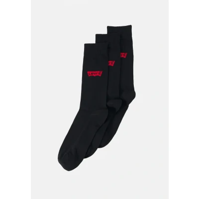 Imagen de Levi&#039;s Regular CUT Batwing LOGO 3 PACK Calcetines, Hombre, Talla: 39 42, Black