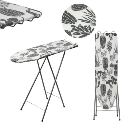 Imagen de KADAX Tabla de Planchar con Altura Regulable, Patas Antideslizantes, Soporte Extensible para Plancha y Funda Algodón, Mesa Plegable (100 x 30 cm)
