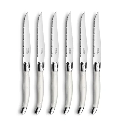 Imagen de Lou Laguiole AMEFA RUSTIC Set 6 Cuchillos Steak Inox +Mango Pp 13/0