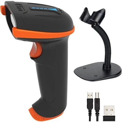 Imagen de Tera 2D Lector de Código Barras Inalámbrico con Cable Indicador Nivel Batería para Impreso Digital 1D QR Portátil Soporte Plug and Play Modelo D5100 Z