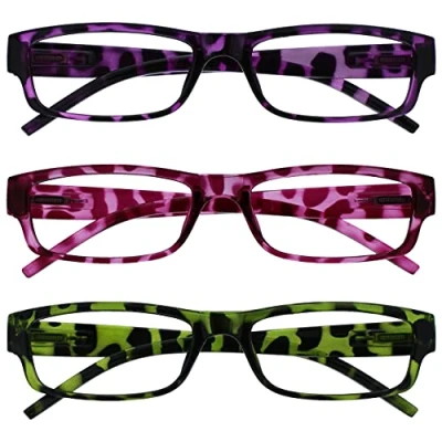 Imagen de La Compañía Gafas De Lectura Púrpura Rosa Verde Ligero Cómodo Lectores Valor Pack 3 Hombres Mujeres RRR32 546 +1,50