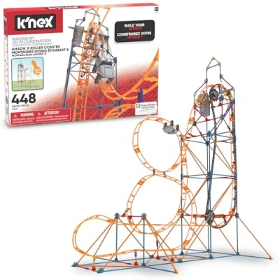Imagen de K&#039;Nex 80216 Amazin&#039; 8 Coaster, Colourful Construction Set for Boys and Girls, 448 Piece Kids Building Children Aged 7 Years Older