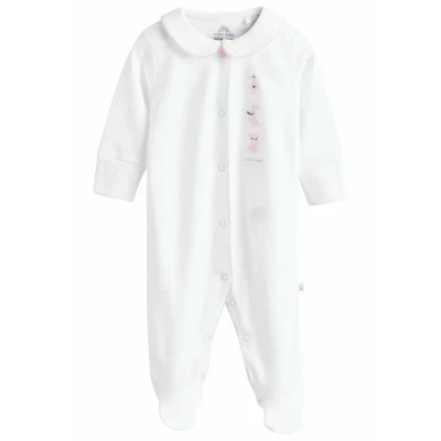 Imagen de Next Regular FIT 3 PACK Pijama de bebé para niños, Talla: 0 3m, White