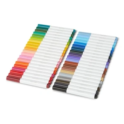 Imagen de Amazon Basics Broad Line Marcadores lavables, paquete de 40, multicolor