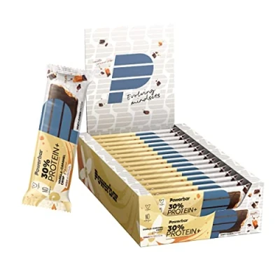 Imagen de PowerBar Protein Plus 30% Vanilla Caramel Crisp 15x55g Barra de alta Proteína + Suero y Caseína
