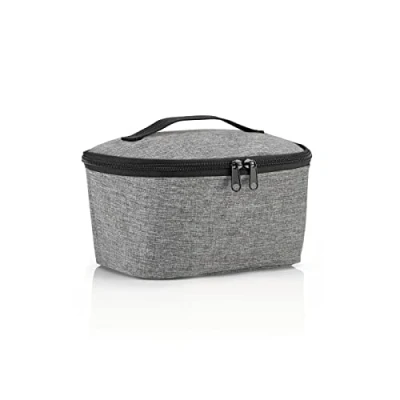 Imagen de reisenthel coolerbag S Pocket Bolsa térmica para Transportar Comida, Hecha de Botellas Pet recicladas, Llevar la Comida al Trabajo o Colegio, en Negro, Couleur:Twist Silver