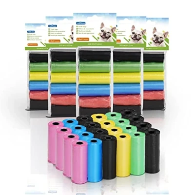 Imagen de Nobleza Bolsas Caca Perro, 1080 Unidades Excrementos Perros, Extra Grueso, Fuerte y a Prueba. 6 Rollos por Pack, 72 Rollos, 5 Colores