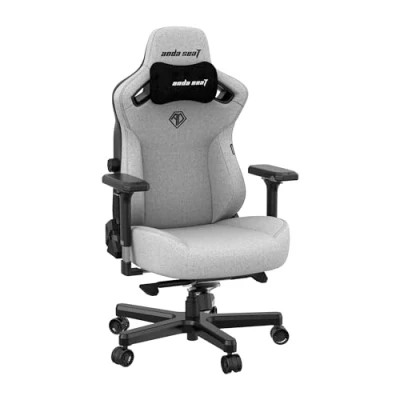 Imagen de Anda Seat Kaiser 3 Grande Silla Gaming, Comoda Racing Gamer Adulto para Trabajo/Oficina/Estudio/Gaming, Sillas Ergonomicas Ordenador, Ergonomic Office Desk Chair Gris
