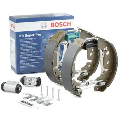 Imagen de BOSCH 0 204 114 669 Kit frenos, disco de tambor con accesorios, cilindro freno rueda OPEL: Corsa D Hatchback norauto, oscaro, mister auto