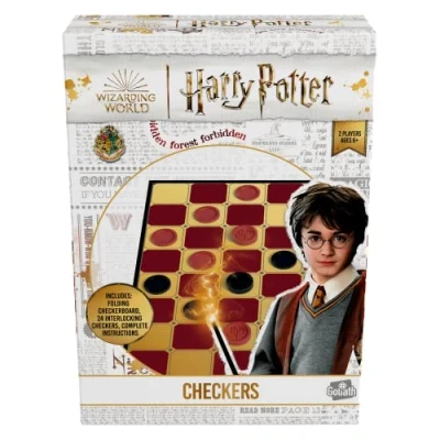 Imagen de Goliath Harry Potter Juego de Damas. Formato Compacto para Llevar a Cualquier Parte. Mesa clásico. Juegos Tradicionales. Partir 6 años.