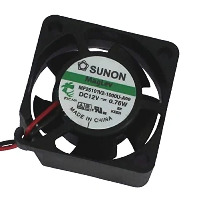 Imagen de Fan 12V DC 0,36W 25x25x10mm 5,1m3/h 9600U/Min Sunon MF25101V21000UA99
