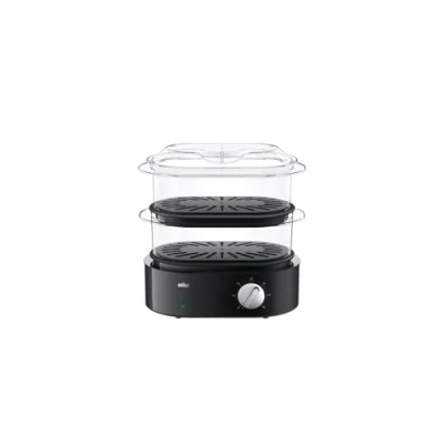 Imagen de Braun FS 5100 2basket(s) Mesa 850W Negro vaporizador Vaporera (2 Cesta(s), Negro, Mesa, Giratorio, Frente, 3,1 L)