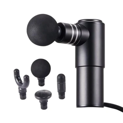 Imagen de VEVOR Pistola de Masaje Tejido Profundo, Muscular Percusión, 4 Niveles Velocidad y Cabezales Masaje, 2500 mAh, para Aliviar el Dolor, Relajación Muscular, 142 x 90 48 mm