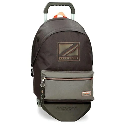 Imagen de Pepe Jeans Cody Mochila para Portátil Doble Compartimento con Carro 15,6&quot; Negro 31x44x15 cms Poliéster 23,87L