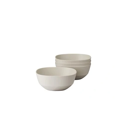Imagen de Mepal Cuenco para servir 4 piezas Silueta Apto lavavajillas y microondas Plato ensaladas Platos tapas Vajilla 750 ml Nordic white