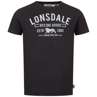 Imagen de Lonsdale PAPIGOE T Shirt, Black/Grey, M Men&#039;s
