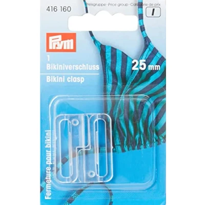 Imagen de Prym Bikini and Belt Clasp, Transparent, 25 mm, 1 Stück