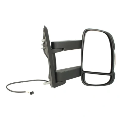 Imagen de Espejo retrovisor Magneti Marelli 350315027860 derecha negro rugoso manual brazo largo de espejo, convexo para vehíc. con volante a la izquierda
